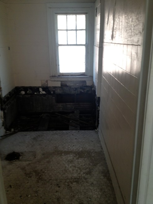 This lovely bathroom is about to be ours, all ours.